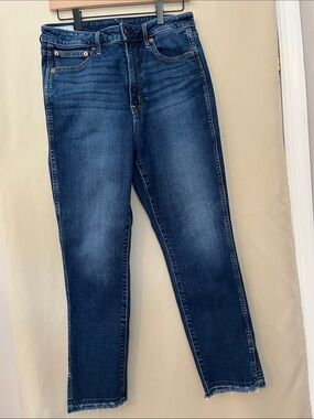 GAP Women's Vintage Slim Sky High Dark Blue Cropped Jeans 26” inseam